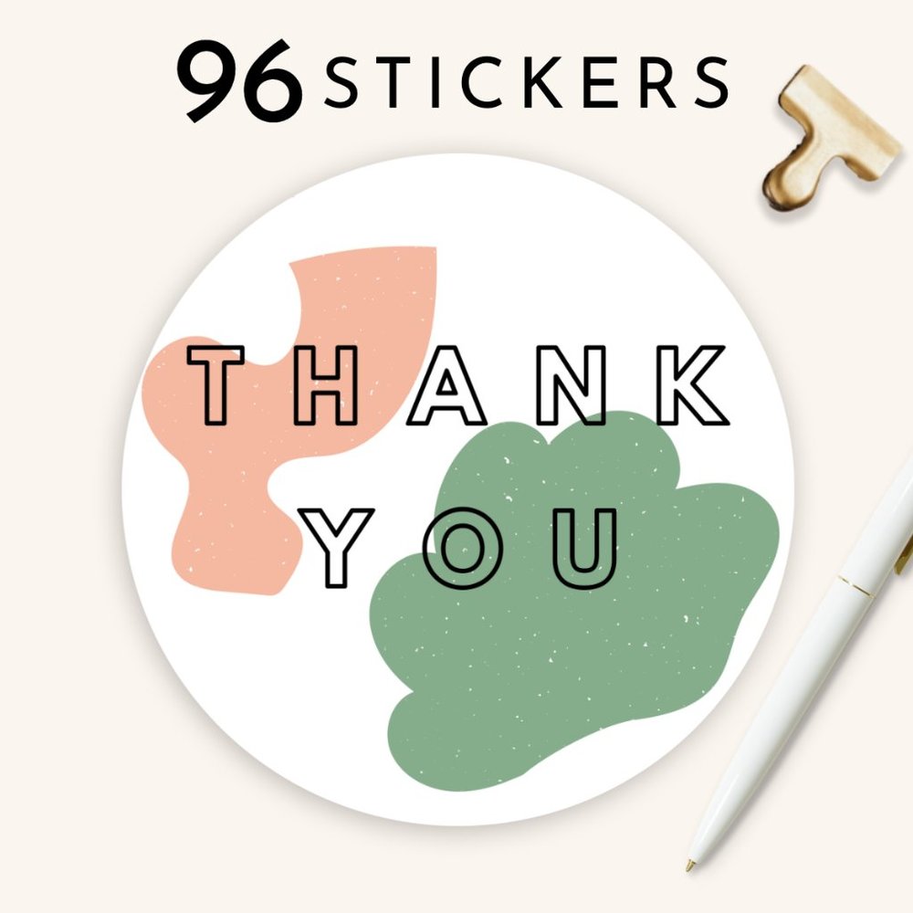 Thank You Stickers 96 Count
